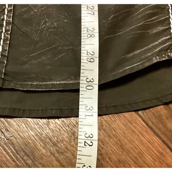 Toku Long Sleeve Button Down Embellished Western Shirt in Washed Brown XL - Picture 8 of 10